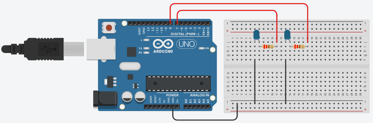 Breadboard bağlantısı