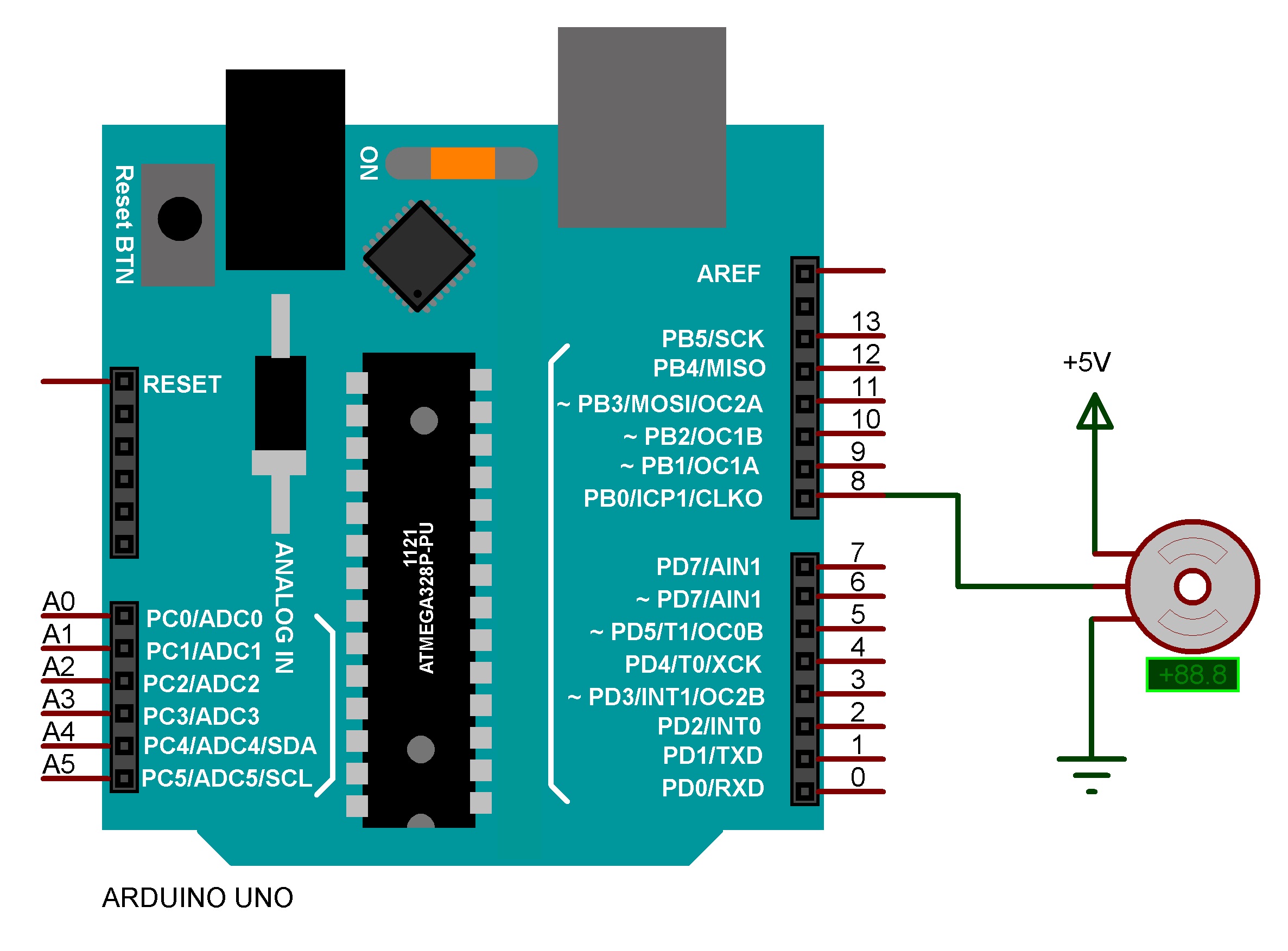 Arduino Uno ile DC Servo Motor Uygulaması-1