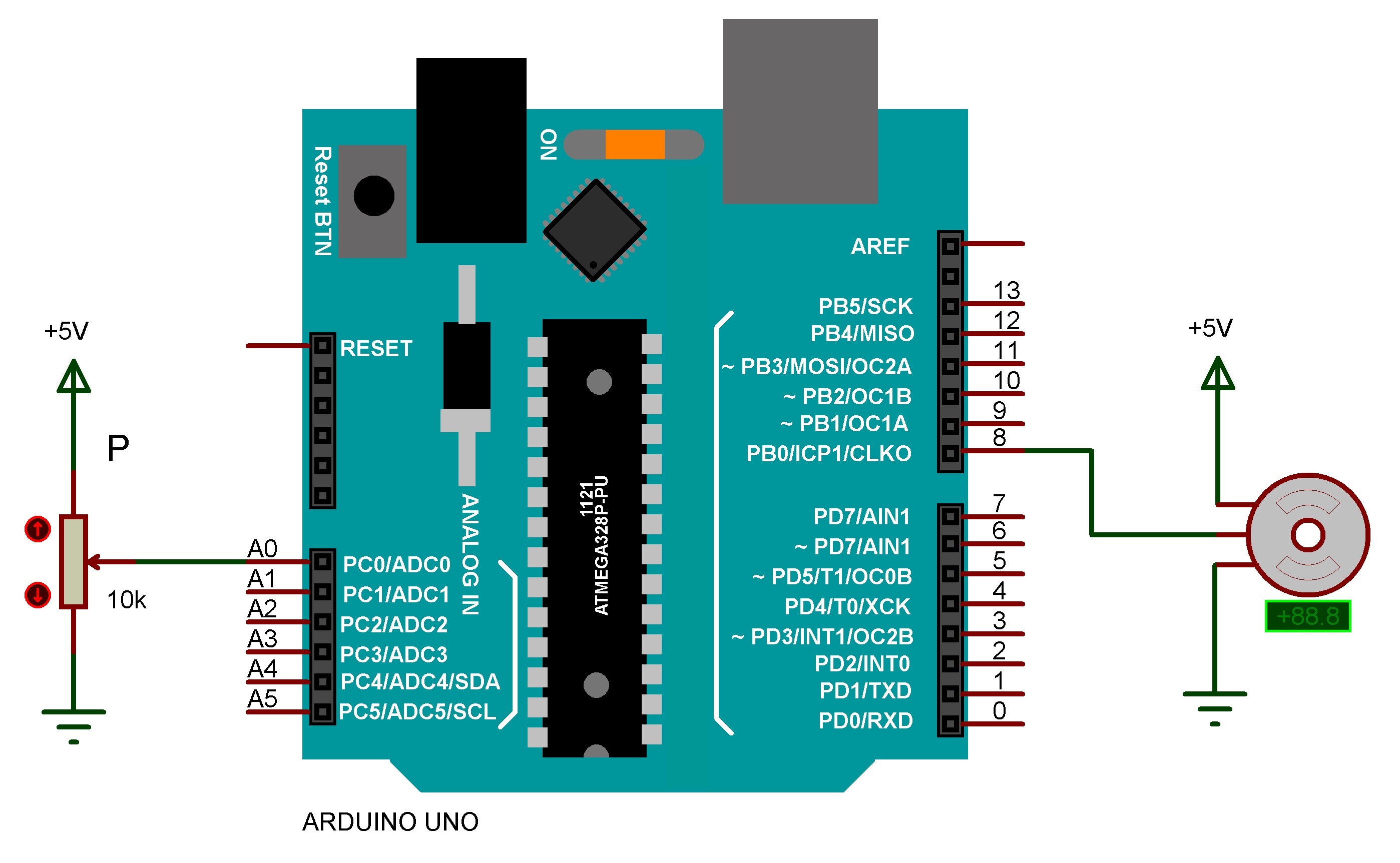 Arduino Uno ile DC Servo Motor Uygulaması-3