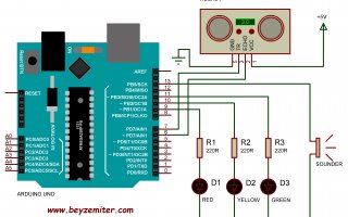 Arduino Uno ile HC-SR04 Ultrasonik Mesafe Sensörü Uygulaması