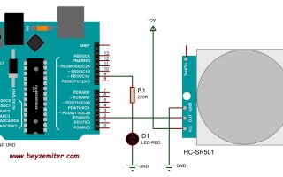 Arduino Uno ile HC-SR501 PIR Hareket Algılama Sensörü Uygulaması