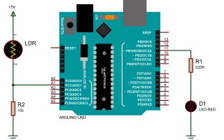 Arduino Uno ile LDR (Foto Direnç) Uygulaması