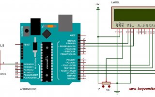 Arduino Uno ile LM35 ve 2x16 LCD'li Termometre Uygulaması