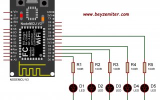 NodeMCU V3 ESP8266 ESP-12E ile Kara Şimşek Uygulaması
