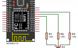 NodeMCU V3 ESP8266 ESP-12E ile RGB LED (PWM) Uygulaması