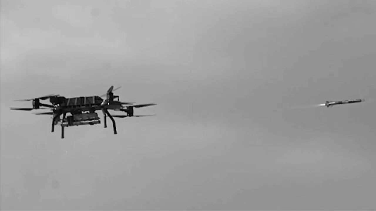 Yerli Dron ile Lazer Güdümlü Füze Ateşlendi